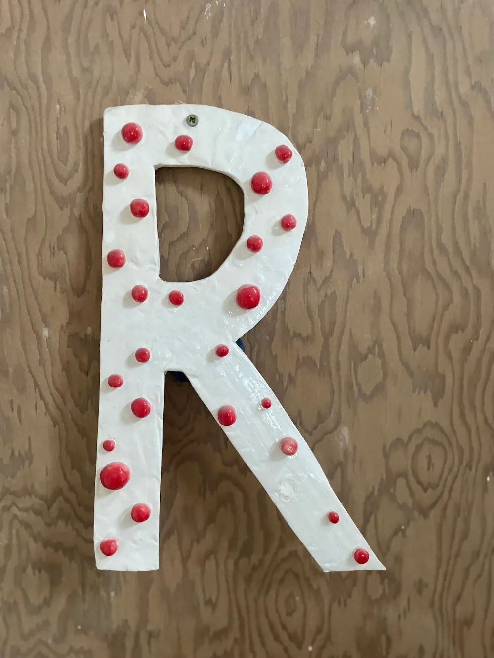 Red and white R