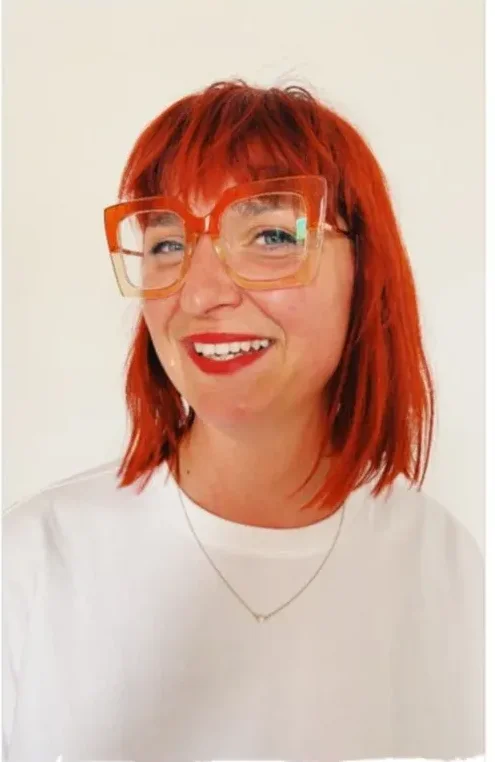 Gemma grinning